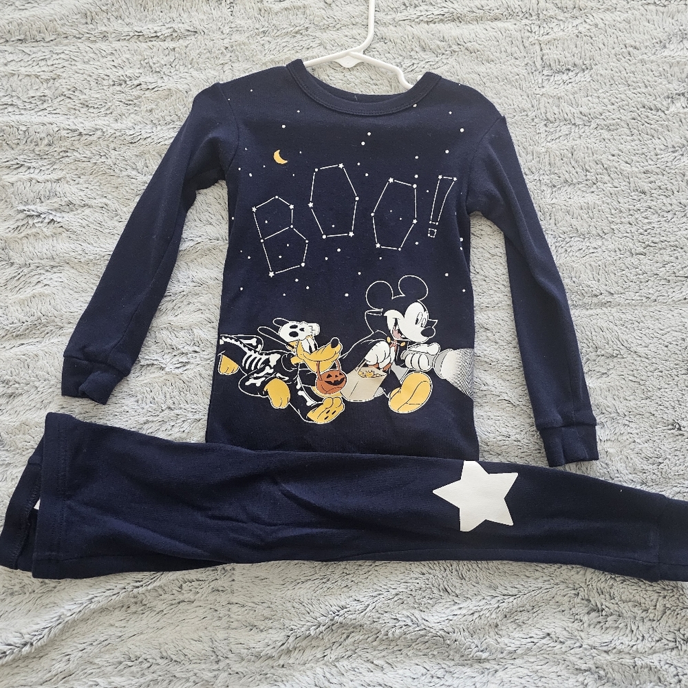 GAP Midnight Blue Kids Pajama Set with Star and Character Design